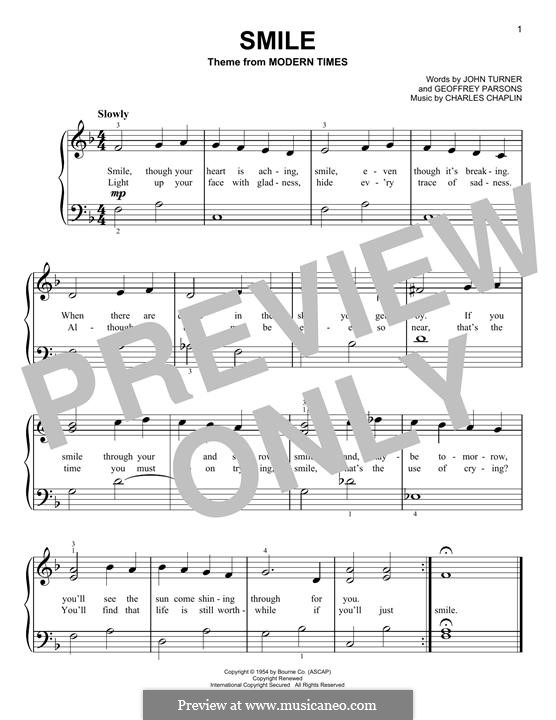 Smile: Para Piano by Charles Chaplin