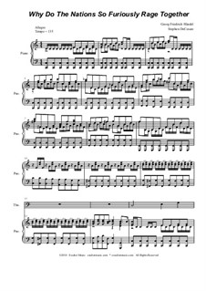 No.39 Why Do the Nations So Furiously Rage Together: For trombone solo and piano by Georg Friedrich Händel