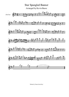 Instrumental version (one instrument): For alto saxophone solo by Kevin Busse by John Stafford Smith