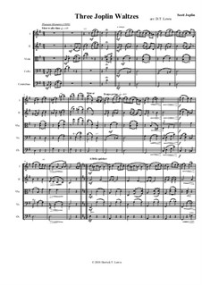 Three Joplin Waltzes: Three Joplin Waltzes by Scott Joplin