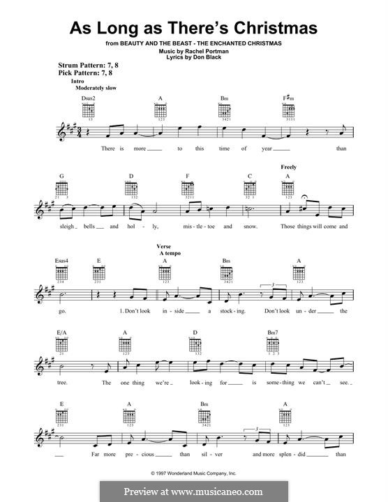 As Long as There's Christmas (Peabo Bryson and Roberta Flack): Para guitarra com guia by Rachel Portman