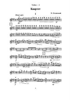 Quarteto de cordas: Partes orquestrais by Miroslav Wolynskij
