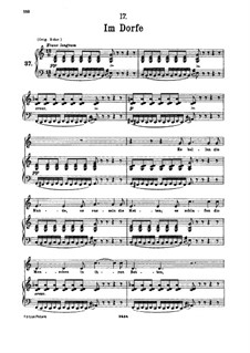 No.17 Im Dorfe (In the Village): para voz baixa e piano by Franz Schubert