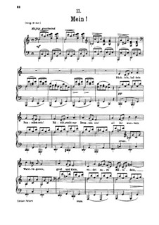 No.11 Mein (Mine): para voz baixa e piano by Franz Schubert