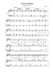 Noël d'enfants: Para vocais e piano by Gabriel Fauré