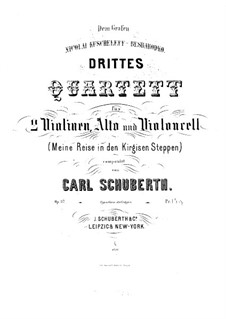 String Quartet No.3 in D Major, Op.37: violino parte I by Carl Schuberth