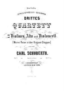 String Quartet No.3 in D Major, Op.37: violino parte II by Carl Schuberth