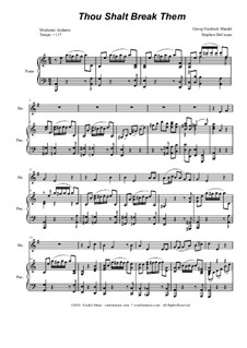No.43 Thou shalt break them: para trompa e piano by Georg Friedrich Händel