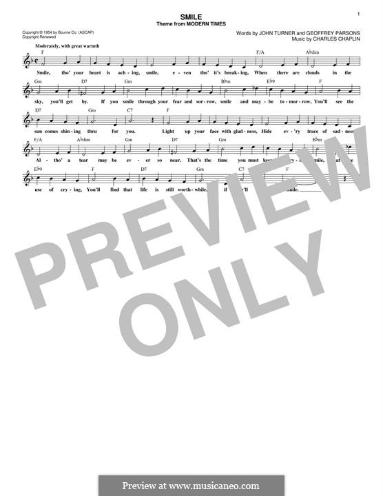 Smile: melodia by Charles Chaplin
