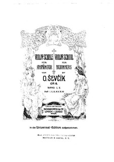 Violin School for Beginners, Op.6: Volume II by Otakar Ševčík