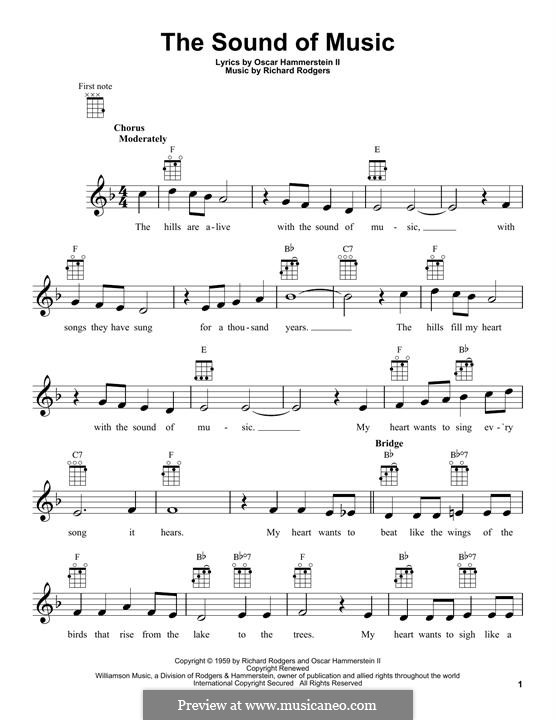 The Sound of Music: para ukulele by Richard Rodgers