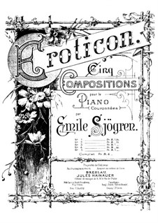 Erotikon, Op.10: set completo by Emil Sjögren