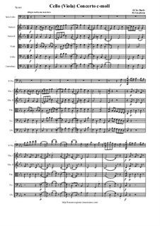 Viola Concerto in C minor: Score, parts by Henri Casadesus