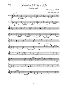 Soul to soul, Op.80: Soul to soul by Nino Janjgava