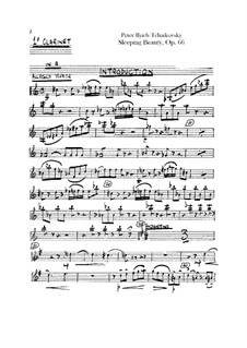 Complete Opera: Clarinets I part by Pyotr Tchaikovsky