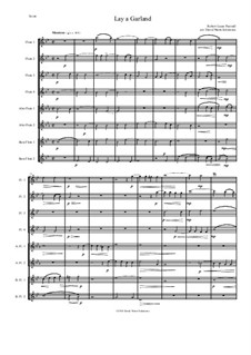 Lay a garland (or Tu es Petrus): For flute choir by Robert Lucas Pearsall