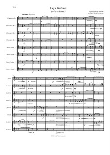 Lay a garland (or Tu es Petrus): For clarinet choir by Robert Lucas Pearsall