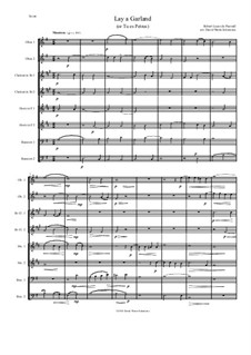 Lay a garland (or Tu es Petrus): For wind octet (2 oboes, 2 clarinets, 2 horns, 2 bassoons) by Robert Lucas Pearsall