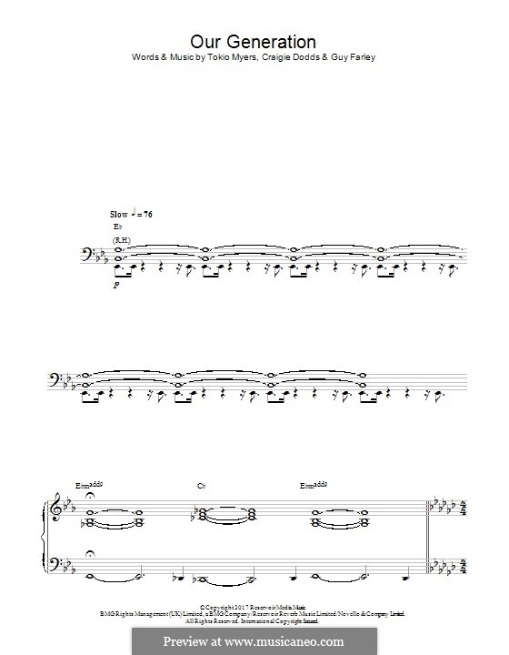 Our Generation: Para Piano by Craigie Dodds, Guy Farley, Tokio Myers