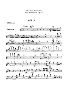 Complete Ballet: parte de flautas by Pyotr Tchaikovsky