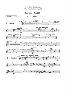 Complete Ballet: parte trompetas by Pyotr Tchaikovsky