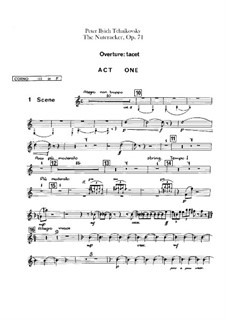 Complete Ballet: trompa partes III, IV by Pyotr Tchaikovsky