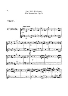 Complete Ballet: violinos parte I by Pyotr Tchaikovsky