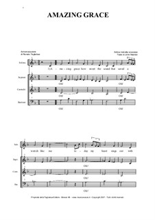 Piano-vocal version: For solo and ATB choir by folklore