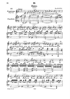 An Emma, D.113 Op.58 No.2: para voz baixa e piano by Franz Schubert