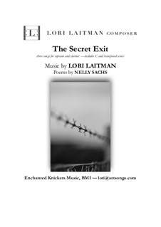 The Secret Exit: For soprano and Bb clarinet (priced for 2 copies) by Lori Laitman