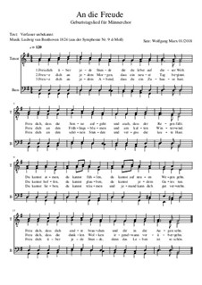 Movement IV: para coro by Ludwig van Beethoven