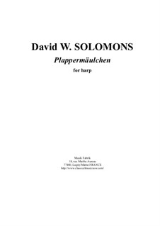 Plappermäulchen: For pedal harp by David W Solomons