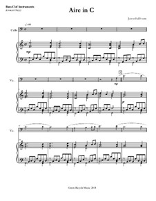 3 Aires: para Violoncelo e piano by Jason Sullivann