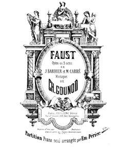 Complete opera: arranjo para piano by Charles Gounod