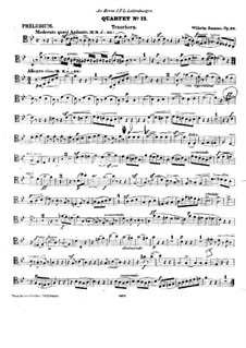 Brass Quartet No.2 in F Major, Op.29: Tenorhorn part by Wilhelm Ramsöe
