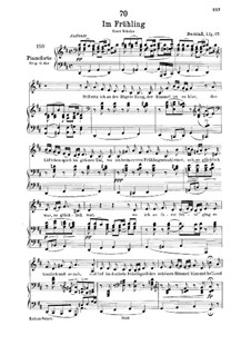 Im Frühling (In Spring), D.882 Op.101 No.1: para voz baixa e piano by Franz Schubert