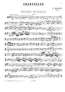 Chantecler. String Quartet, Op.54: parte viola by Emile Pierre Ratez