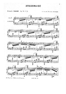 Aragonaise, Op.72 No.6: Aragonaise by Francis Thomé