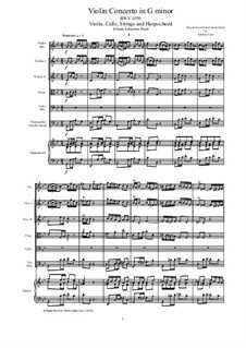 Complete Movements: partituras completas, partes by Johann Sebastian Bach