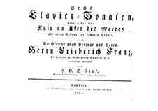 Six Sonatas for Piano: set completo by Hardenack Otto Conrad Zinck