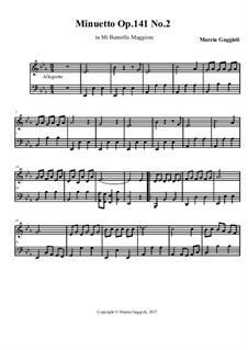 Minuettos, Op.141: Minuetto No.2 in Mi Bemolle Magigore by Marzia Gaggioli