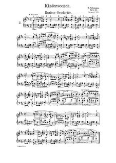 No.2 Kuriose Geschichte (A Curious Story): Para Piano by Robert Schumann
