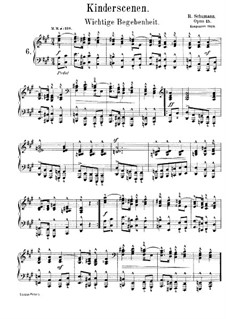 No.6 Wichtige Begebenheit (An Important Event): Para Piano by Robert Schumann