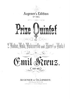 Quintet for Horn (or Viola) and Strings in E Flat Major, Op.49: parte viola by Emil Kreuz