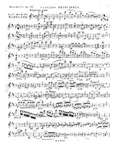 Septet for Violin, Viola, Cello, Clarinet, French Horn, Double Bass and Piano, Op.88: violino parte I by Ignaz Moscheles