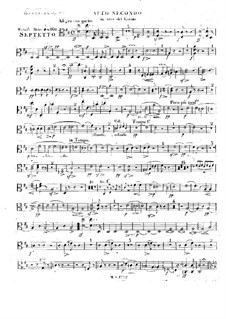 Septet for Violin, Viola, Cello, Clarinet, French Horn, Double Bass and Piano, Op.88: viola parte II by Ignaz Moscheles