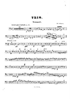 Piano Trio No.1 in F Major, Op.3: parte violoncelo by Robert Volkmann