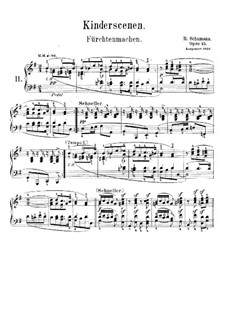 No.11 Fürchtenmachen (Frightening): Para Piano by Robert Schumann