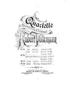 String Quartet No.6 in E Flat Major, Op.43: parte violoncelo by Robert Volkmann