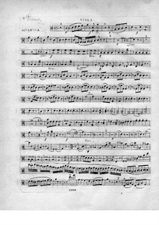 Quartet for Flute and Strings: parte viola by Louis François Philippe Drouet